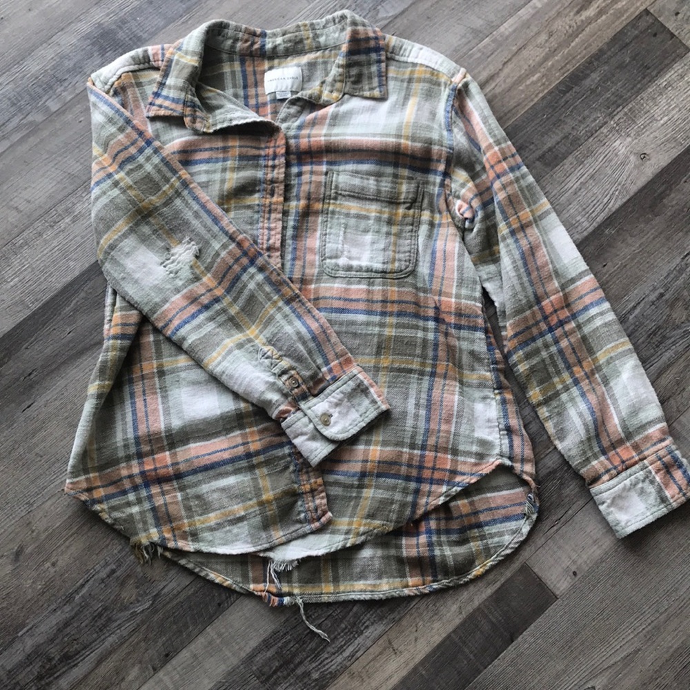 Distressed flannel
